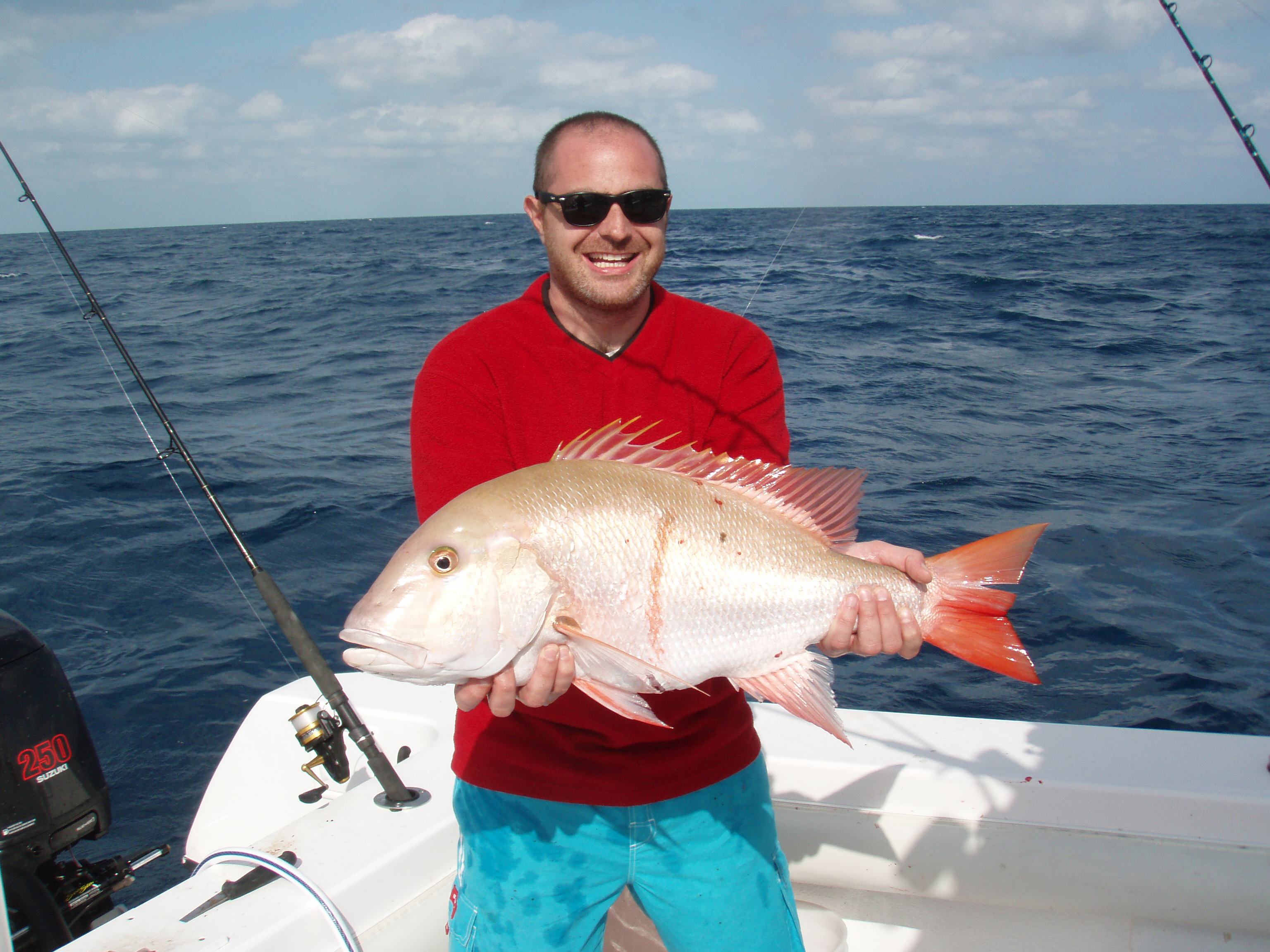 Vic and his 15 1/2 pound mutton snapper 
